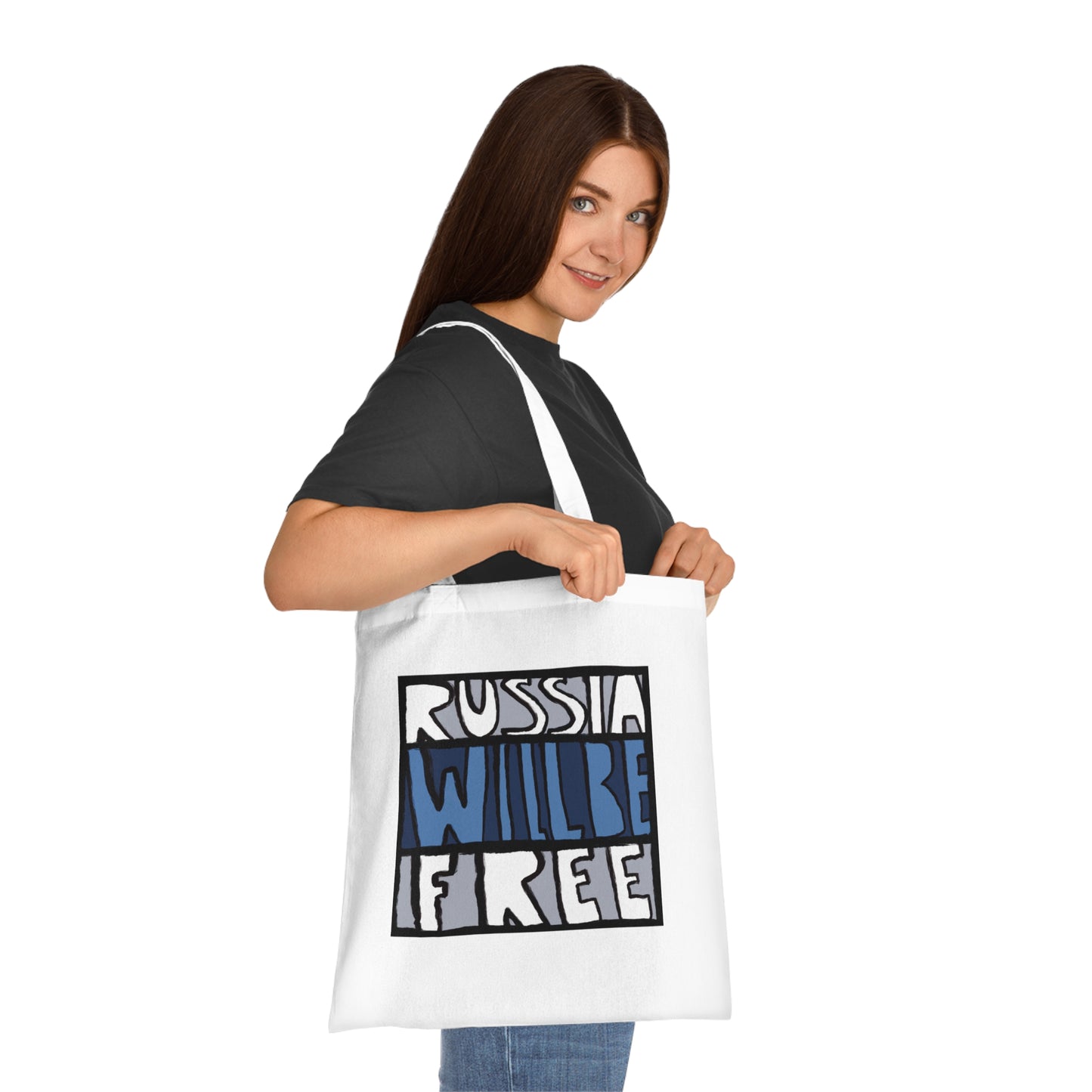 Russia Will Be Free Square Tote