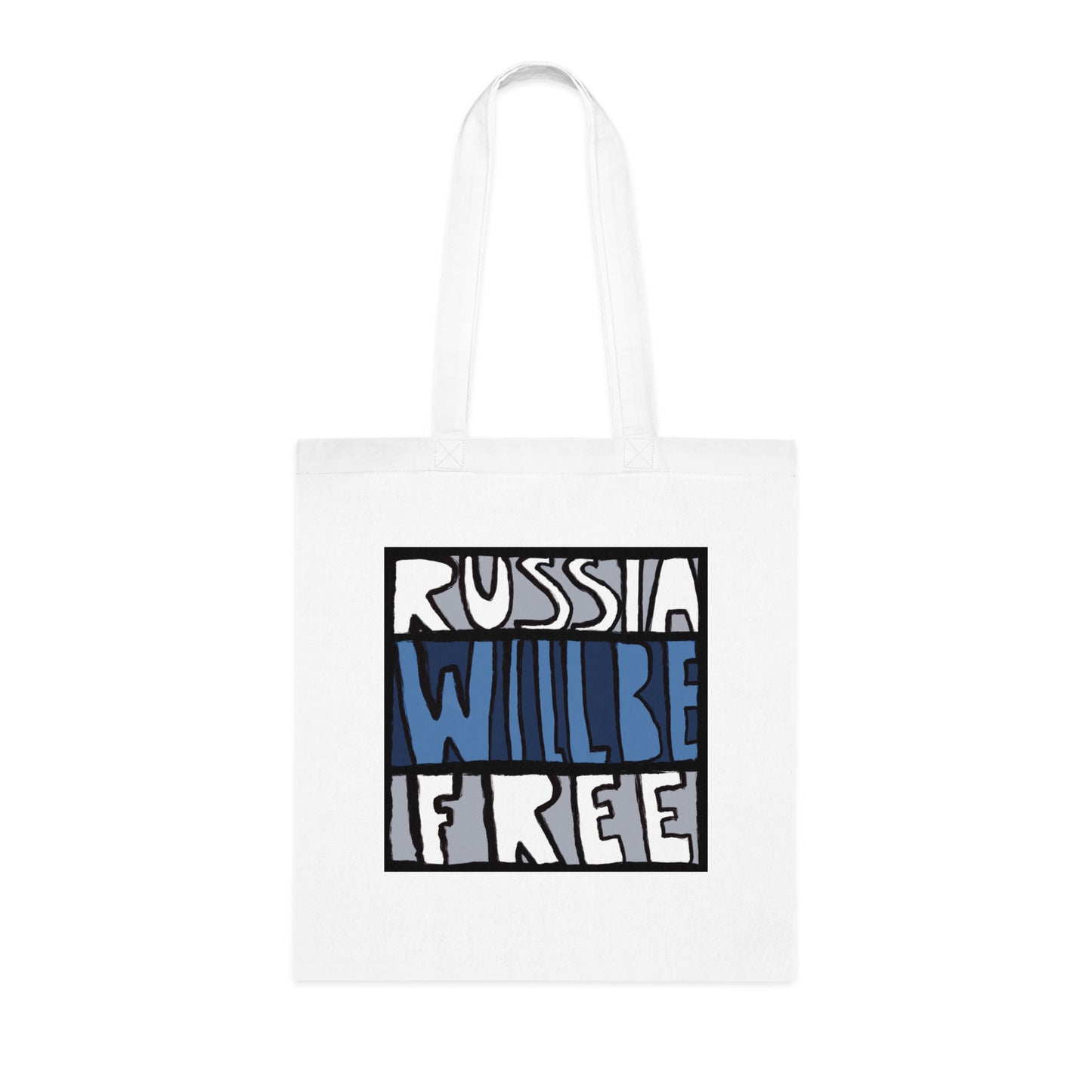 Russia Will Be Free Square Tote
