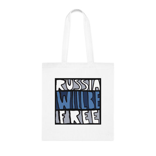 Russia Will Be Free Square Tote