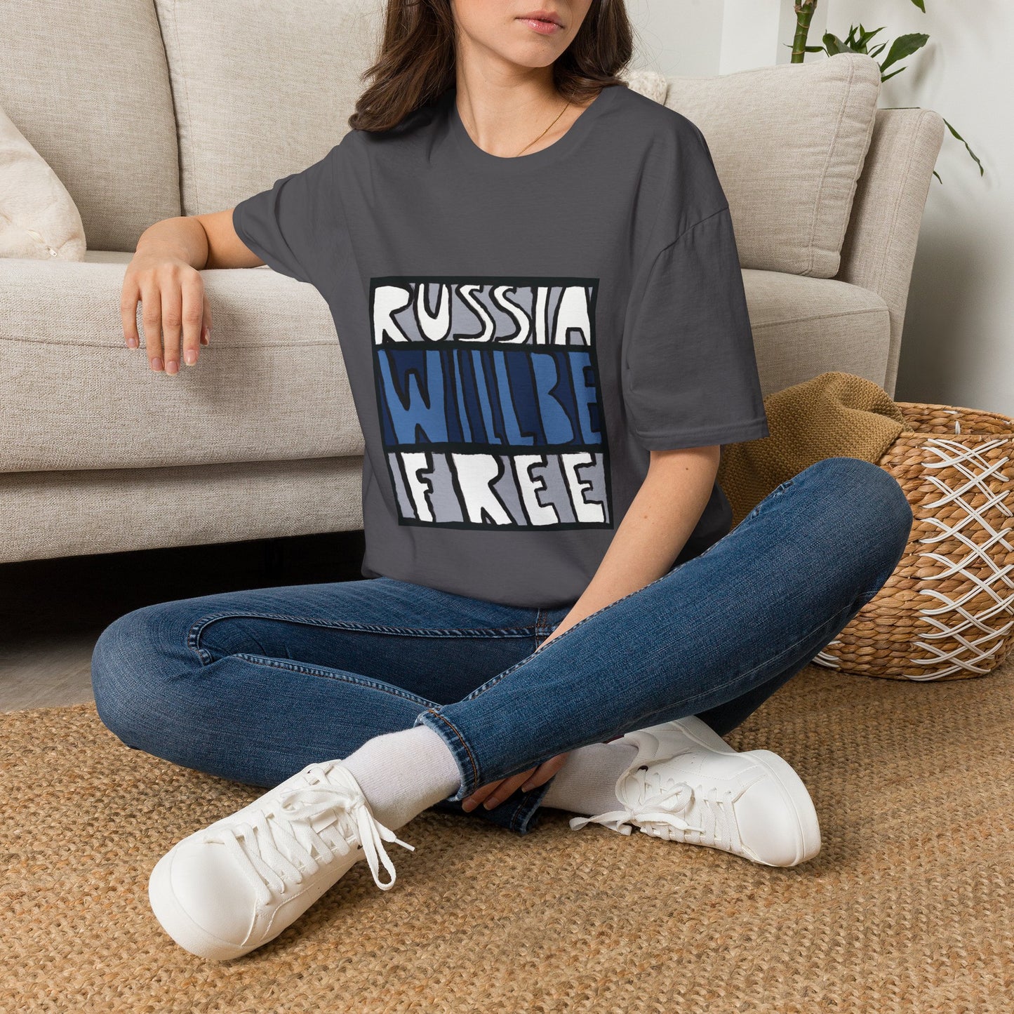 Russia Will Be Free Square T-Shirt