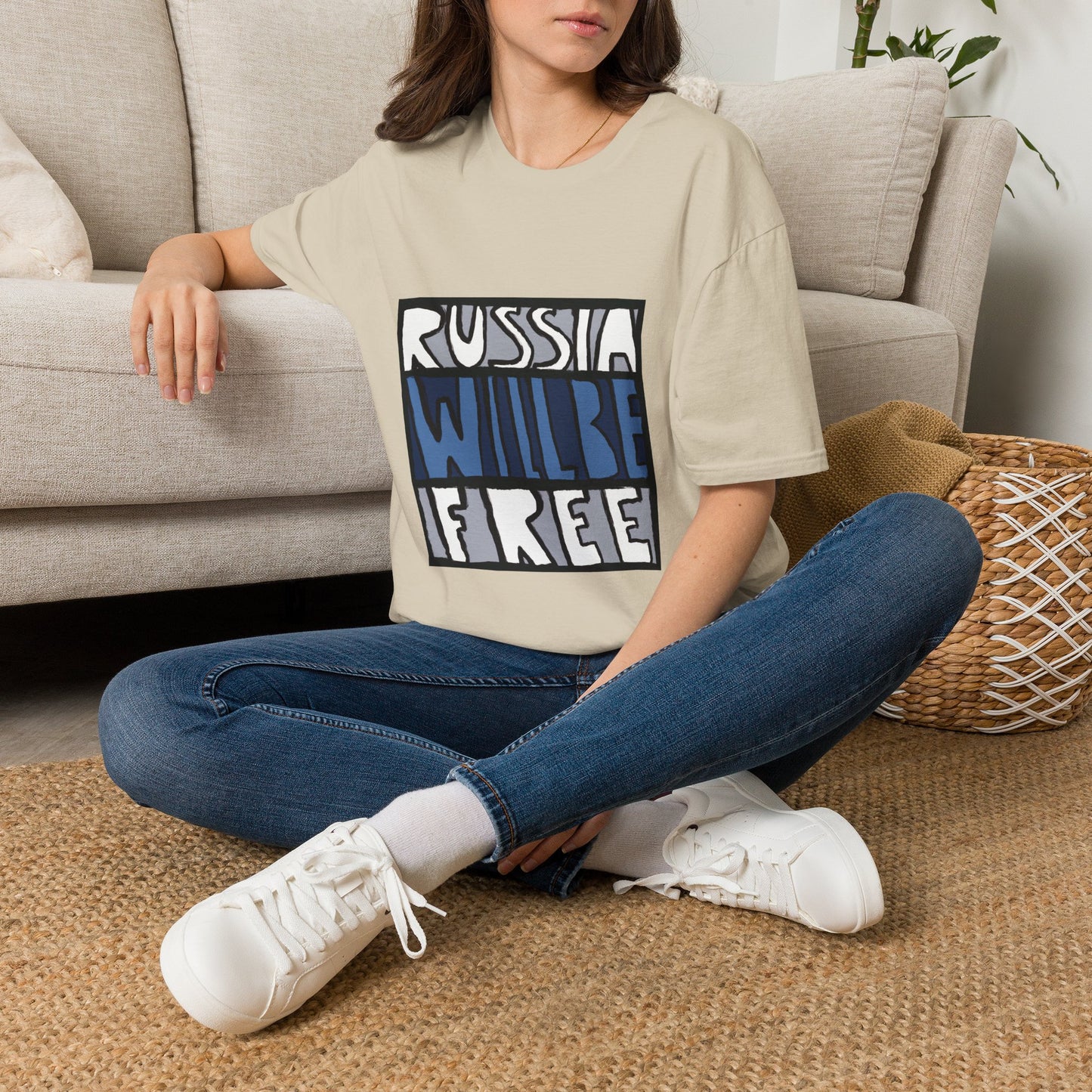 Russia Will Be Free Square T-Shirt