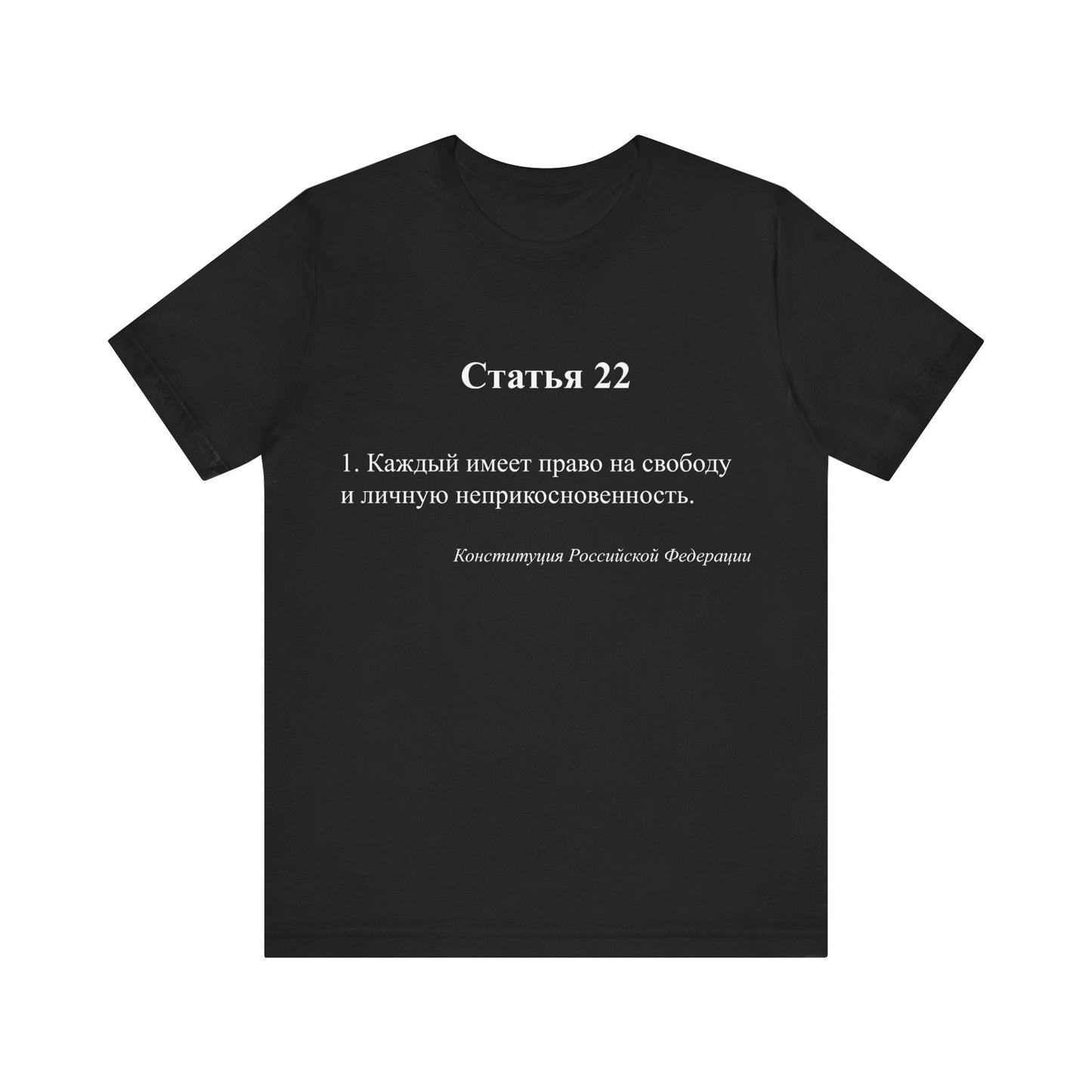 22 Article of the Constitution Front T-shirt